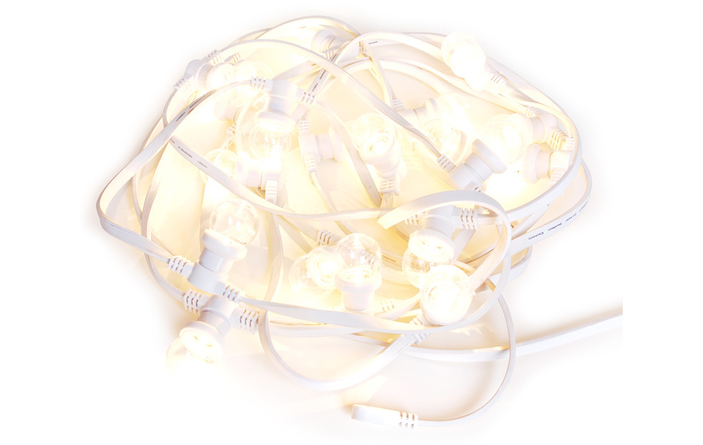 Witte prikkabel 10 meter met 20 witte LED lampen