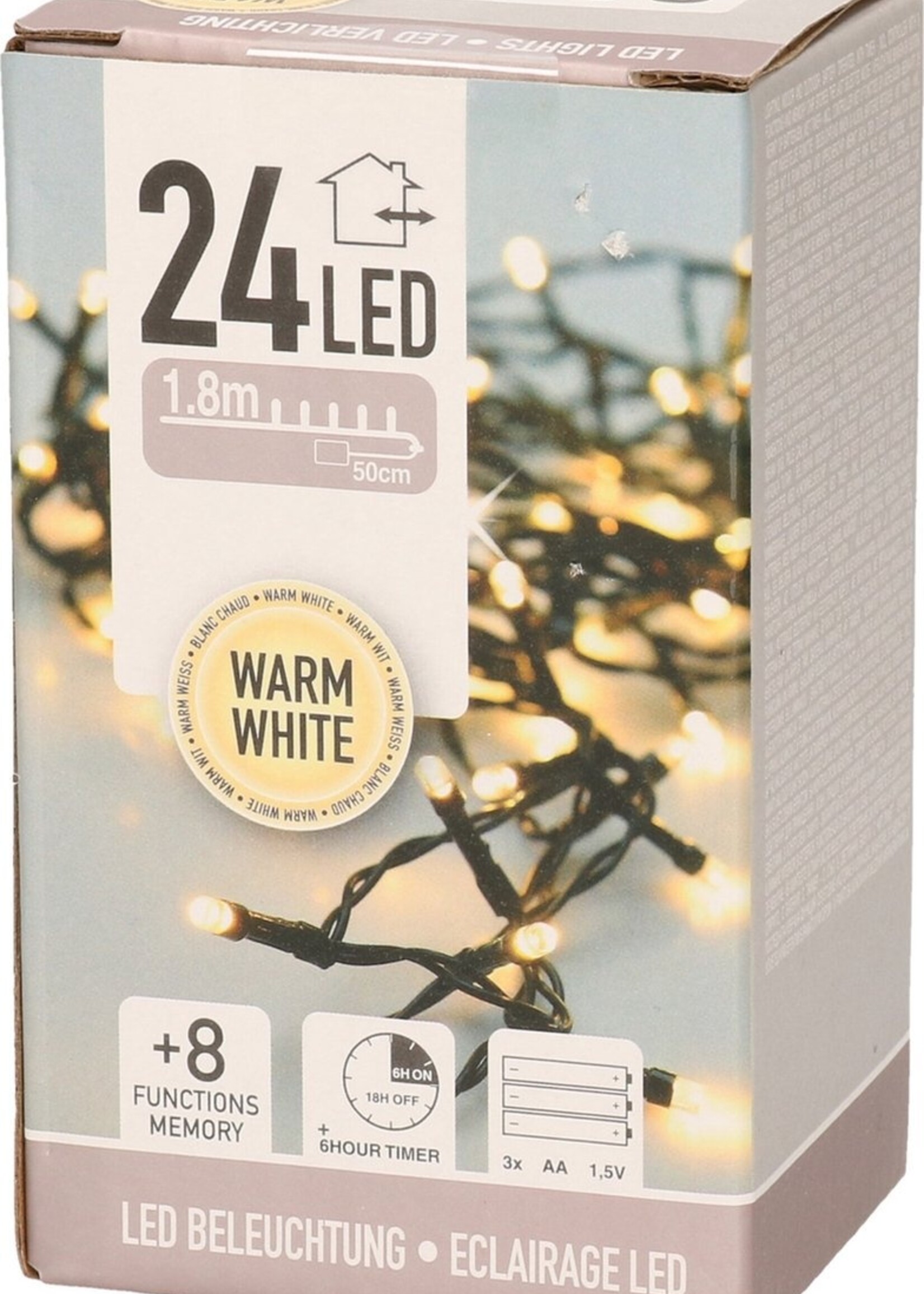 S.I.A S.I.A 24 LED kerst snoer op batterij