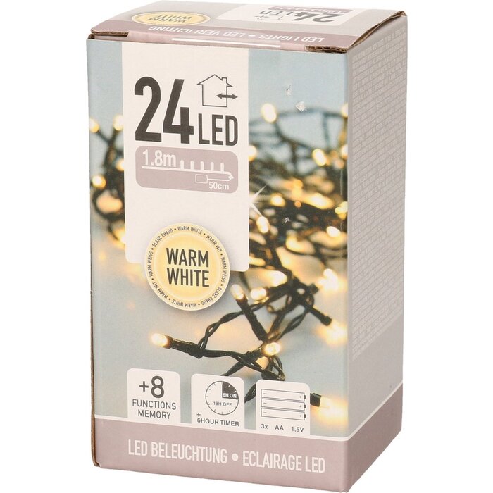 S.I.A S.I.A 24 LED kerst snoer op batterij