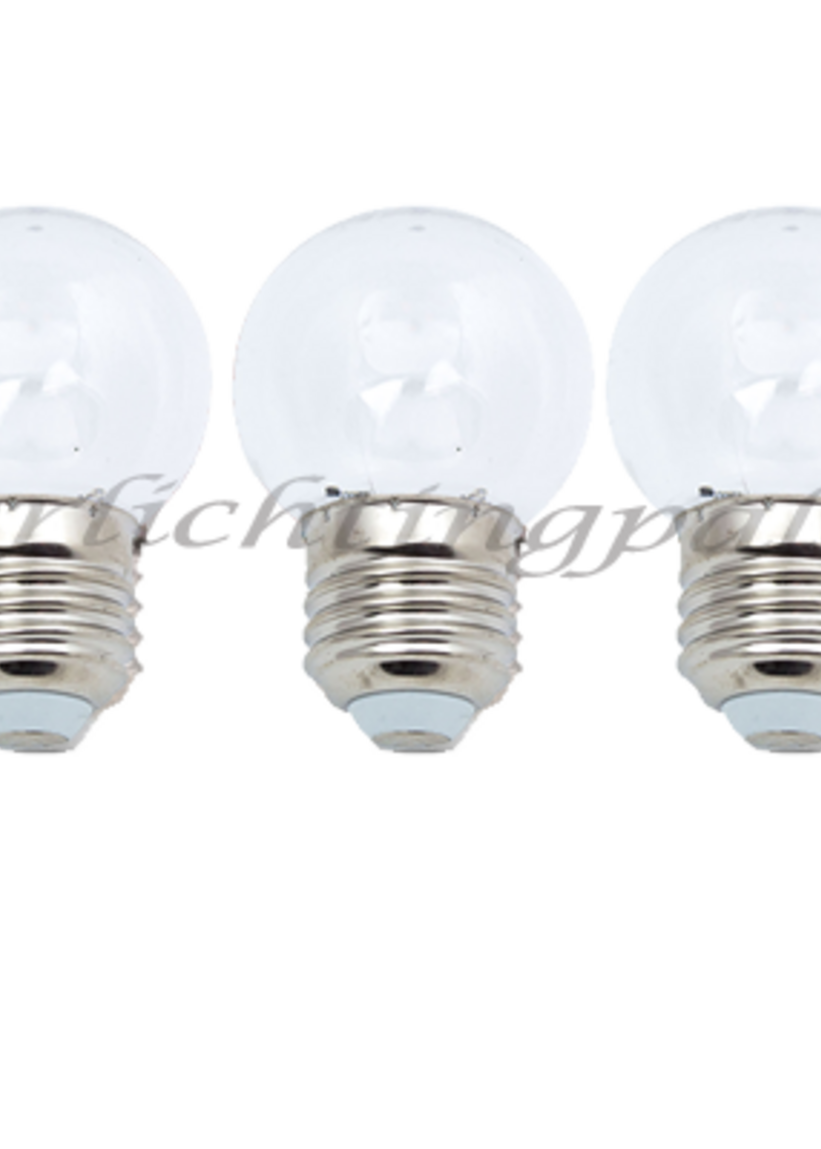 LumenXL 50 stuks LED kogellamp 2W - transparant kap - E27 - 2650K - Dimbaar