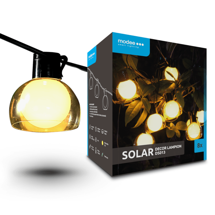 Modee LED Solar lichtslinger met kapje 4,4 meter 2700K