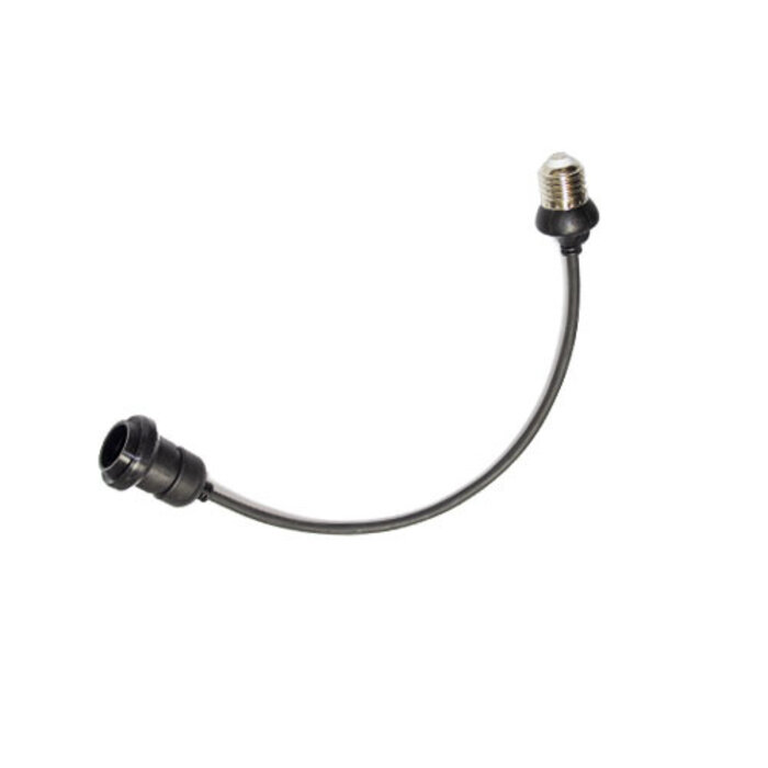 Amlux Hangende fitting E27 - Zwart - 35CM