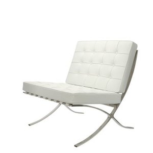 Barcelona chair white