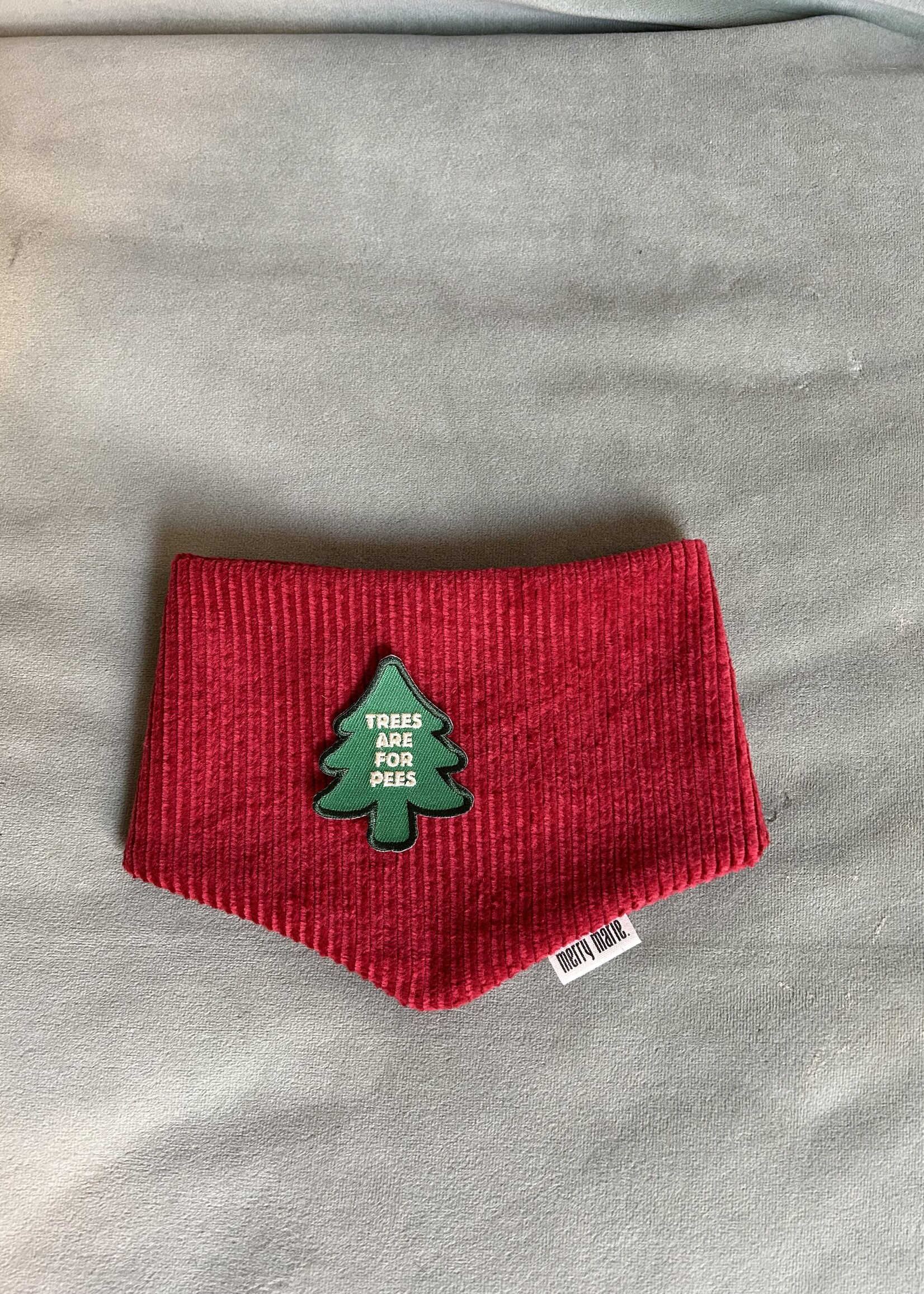 Merry Marie Trees Are For Pees bandana