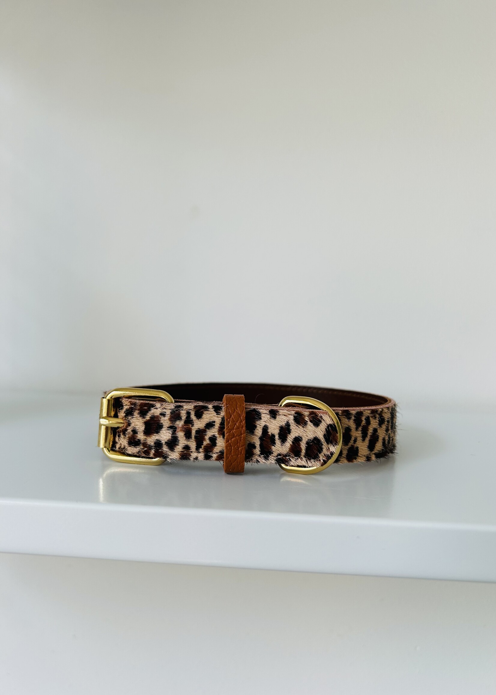 Merry Marie Pink Leopard halsband