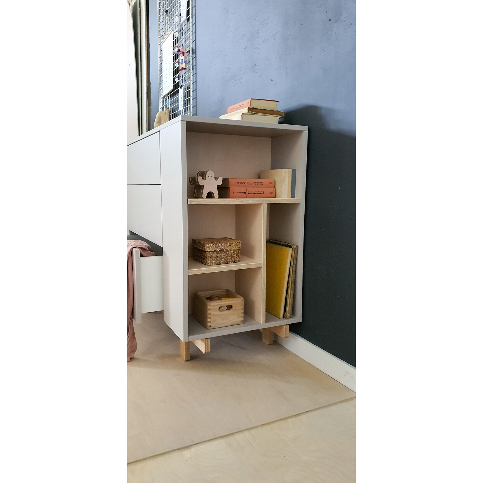 WoodLuck Commode Basic met boekenkast