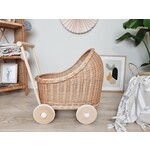 Wiklibox Poppenwagen/loopwagen Naturel