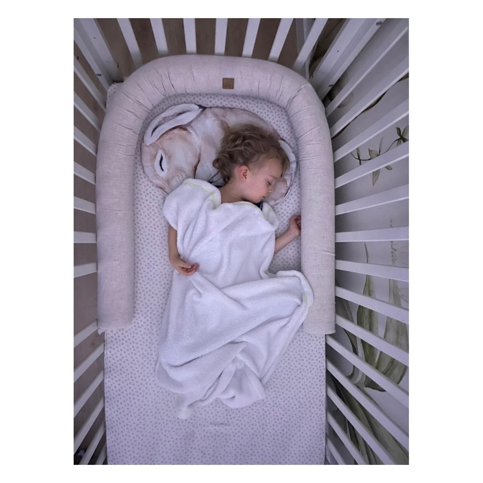 Babynestje Linnen Dark Beige