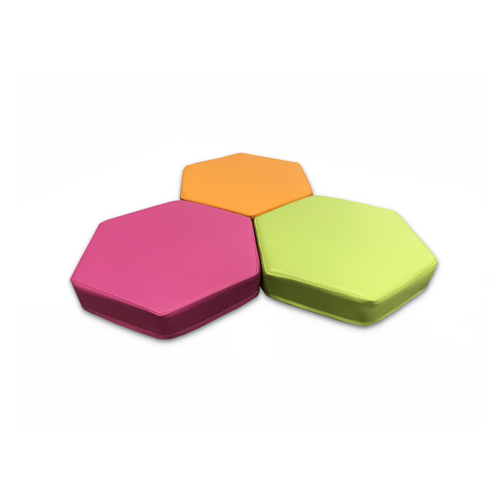 Foam Stenen-set Regenboog- Hexagon