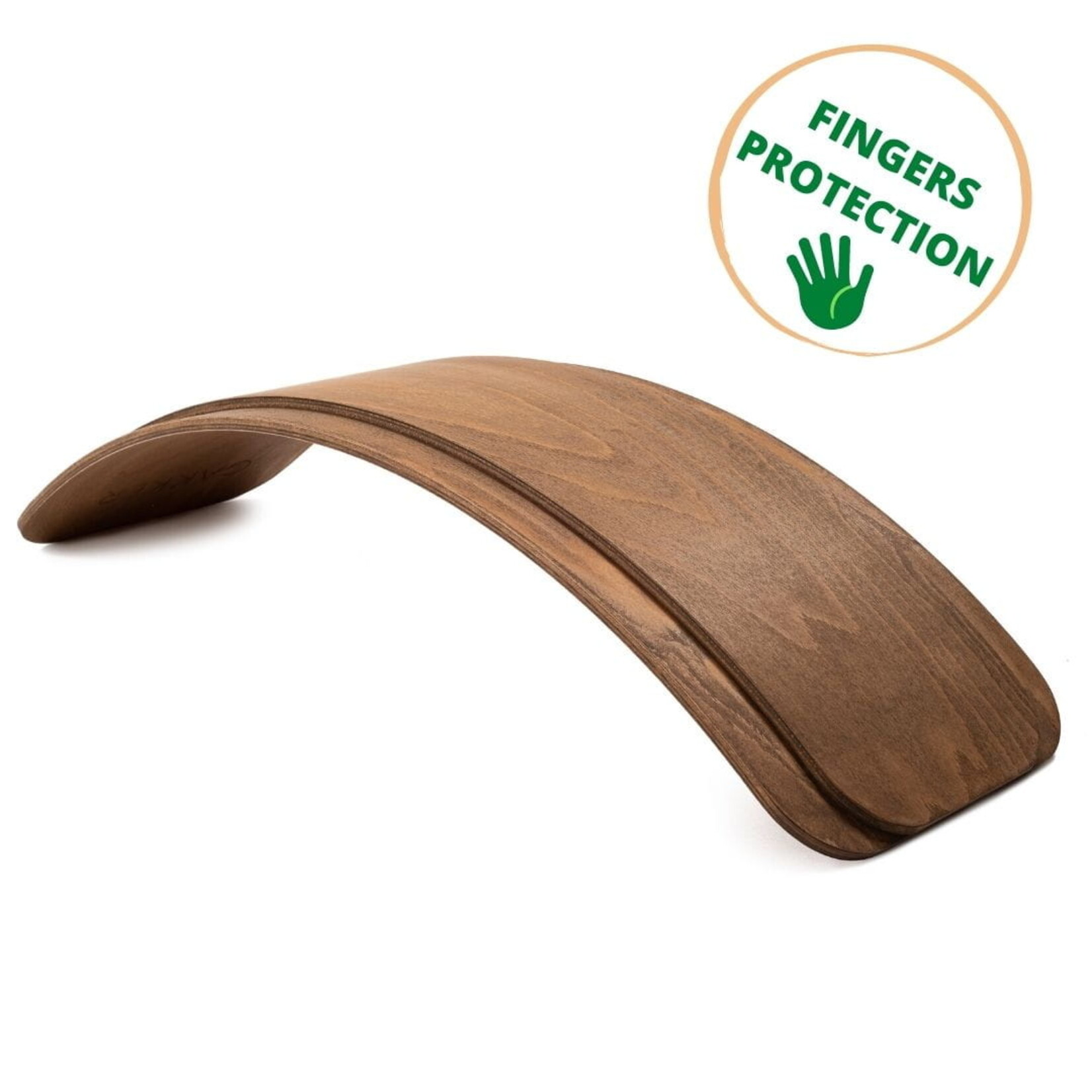 Gakker Balance Board Gakker Graded Brasil Brown  met vingerbeveiliging