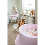 moje. Ballenbad  Soft Velvet LIGHT PINK  40x90cm incl ballen