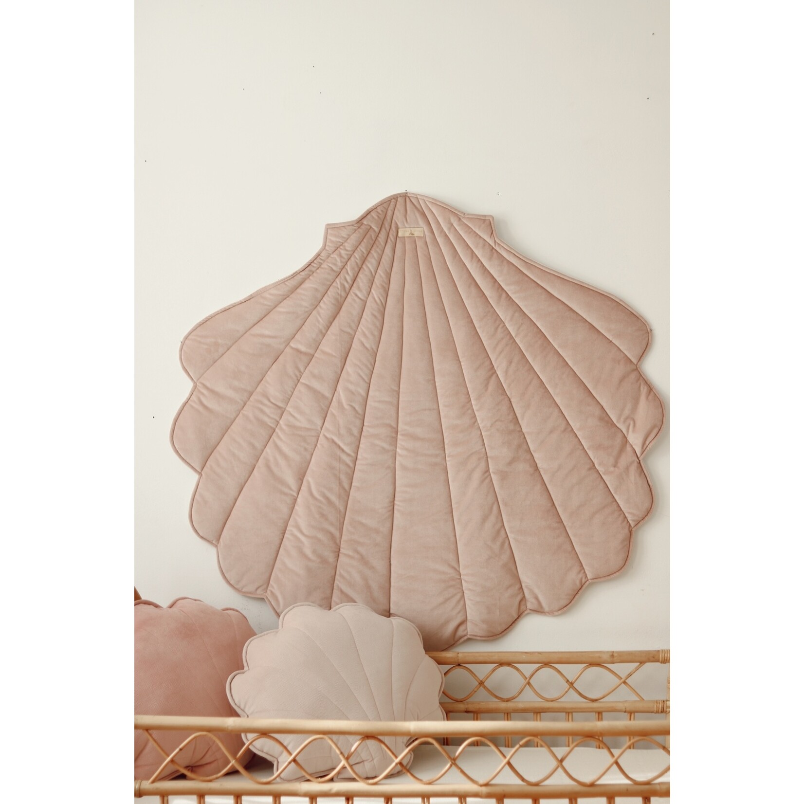 MOI MILI Velvet Shell Mat - Powder pink