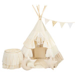 merkloos XXL SET Tipi tent met ruches - Happy Frills