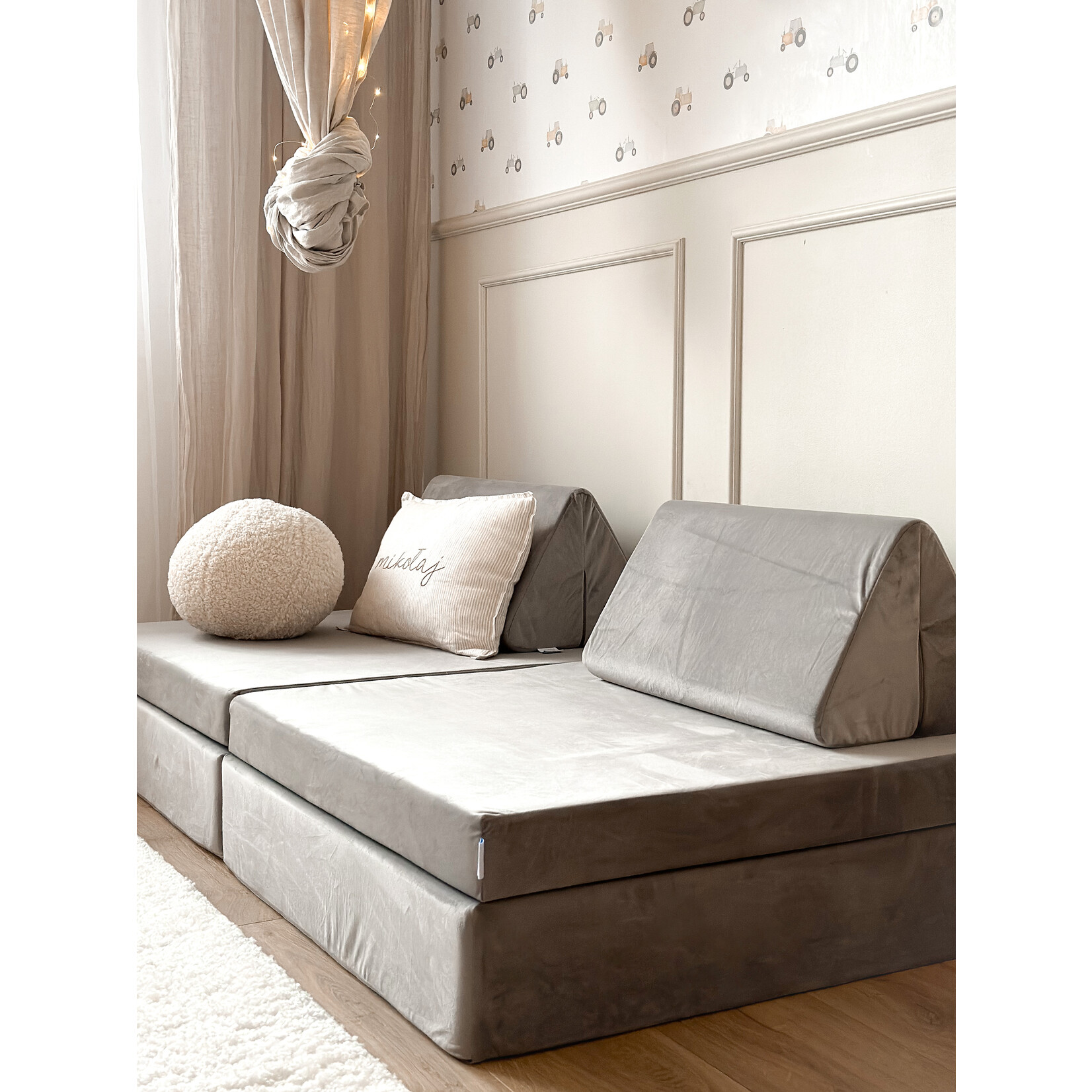 Speelsofa Velvet Grey