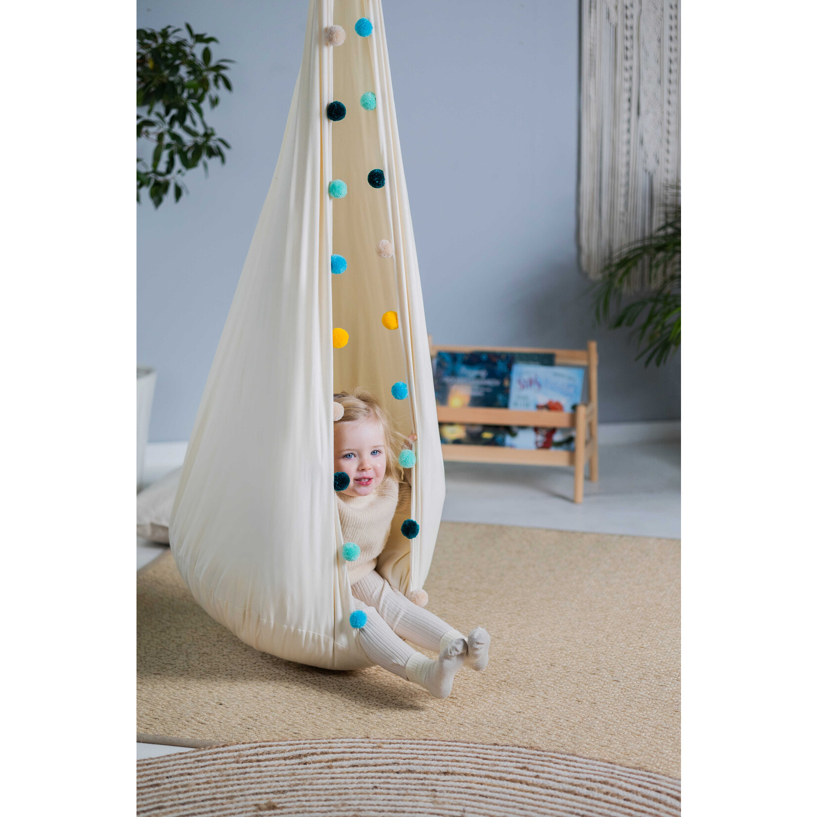 Sowka Kinderhangnest Cocon  Pompons