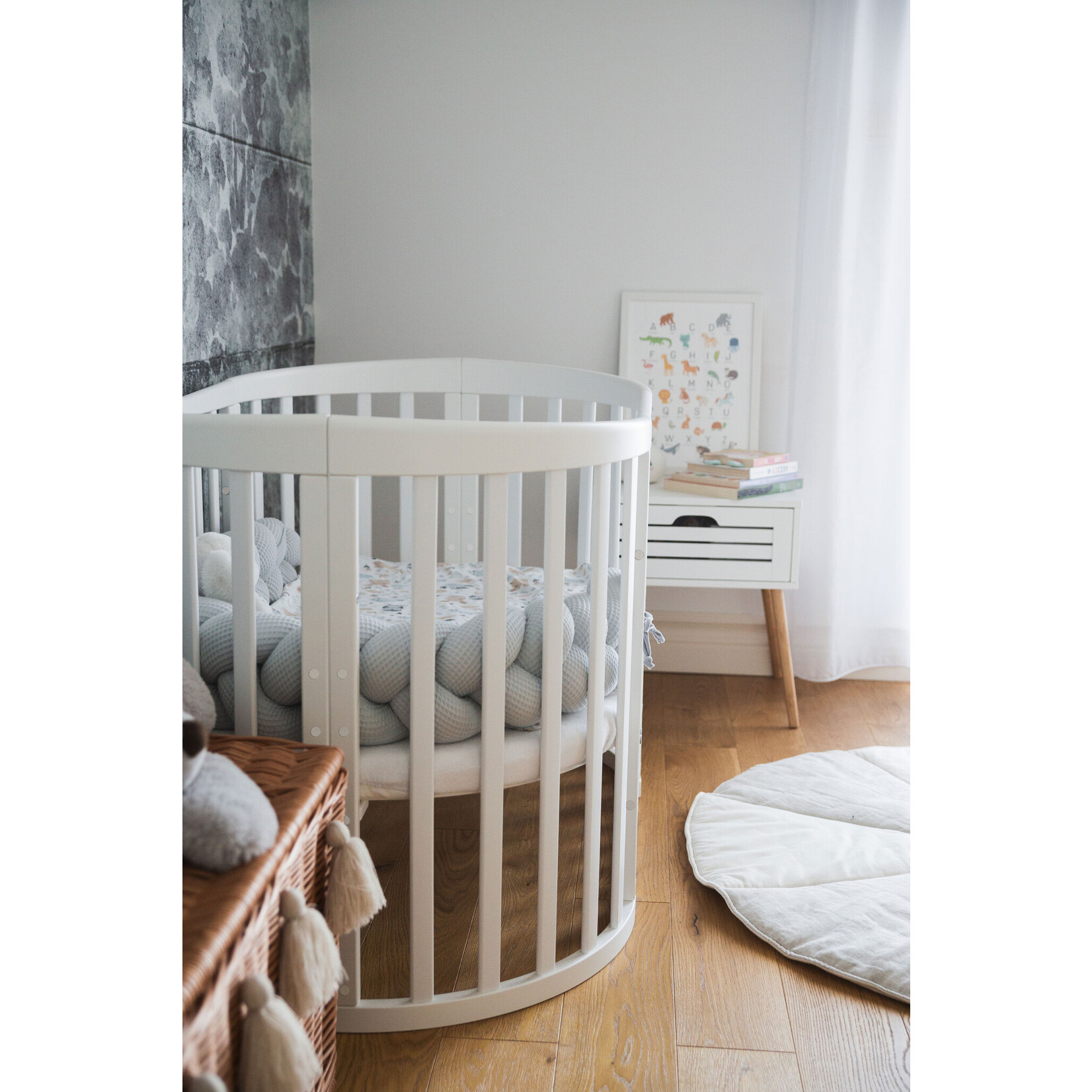 Bedomrander Velvet -vlecht 210cm Ecru Bumper