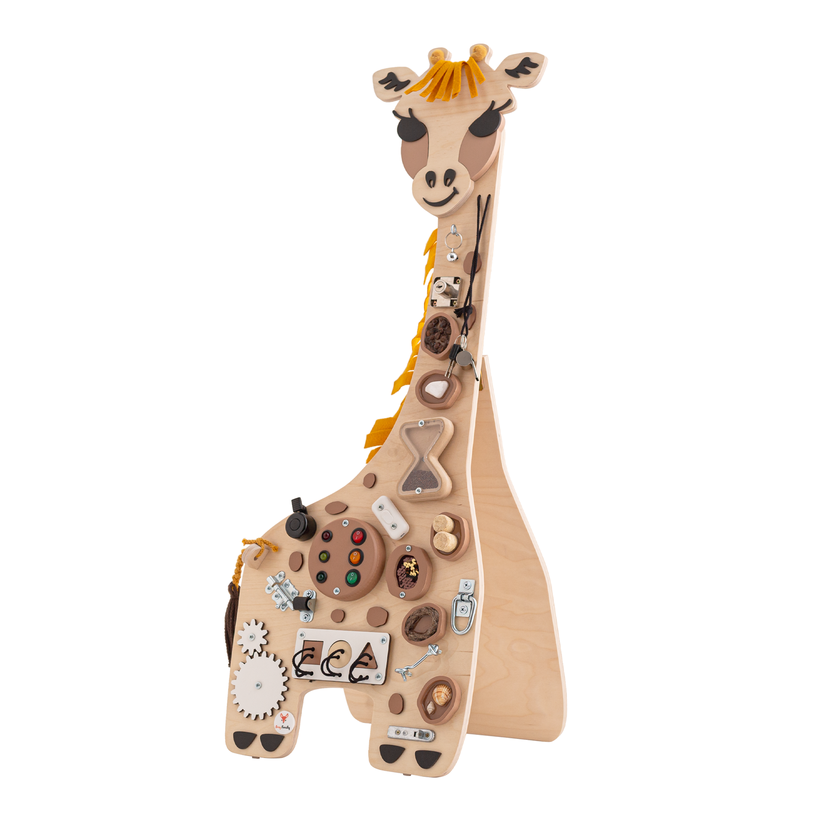 FOXY family Sensorisch Bord - Giraffe