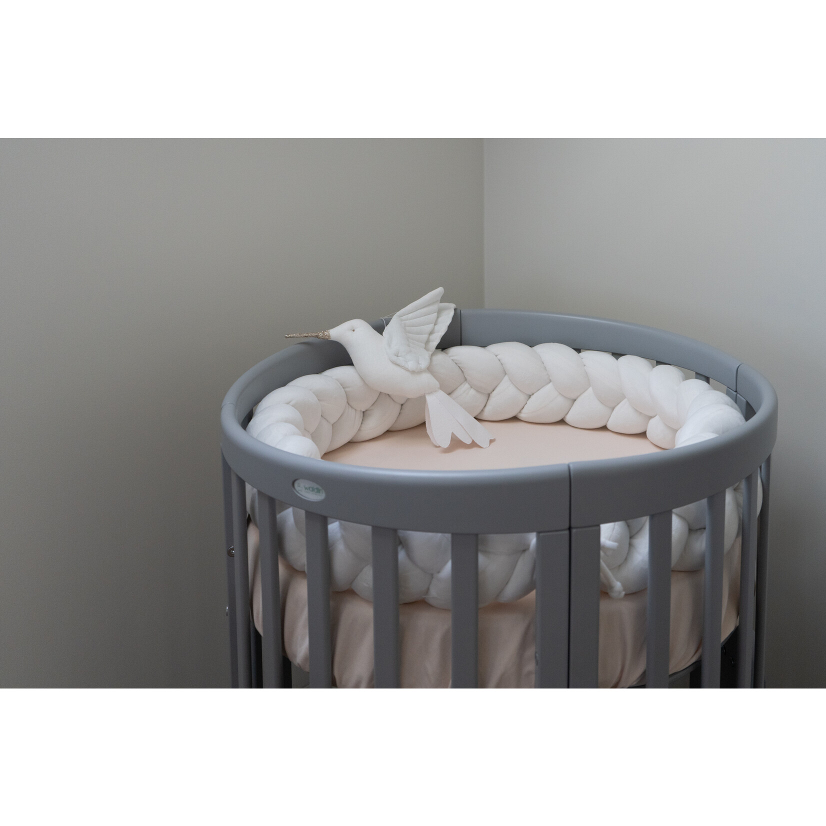 Bedomrander Velvet -vlecht 210cm Wit Bupmer