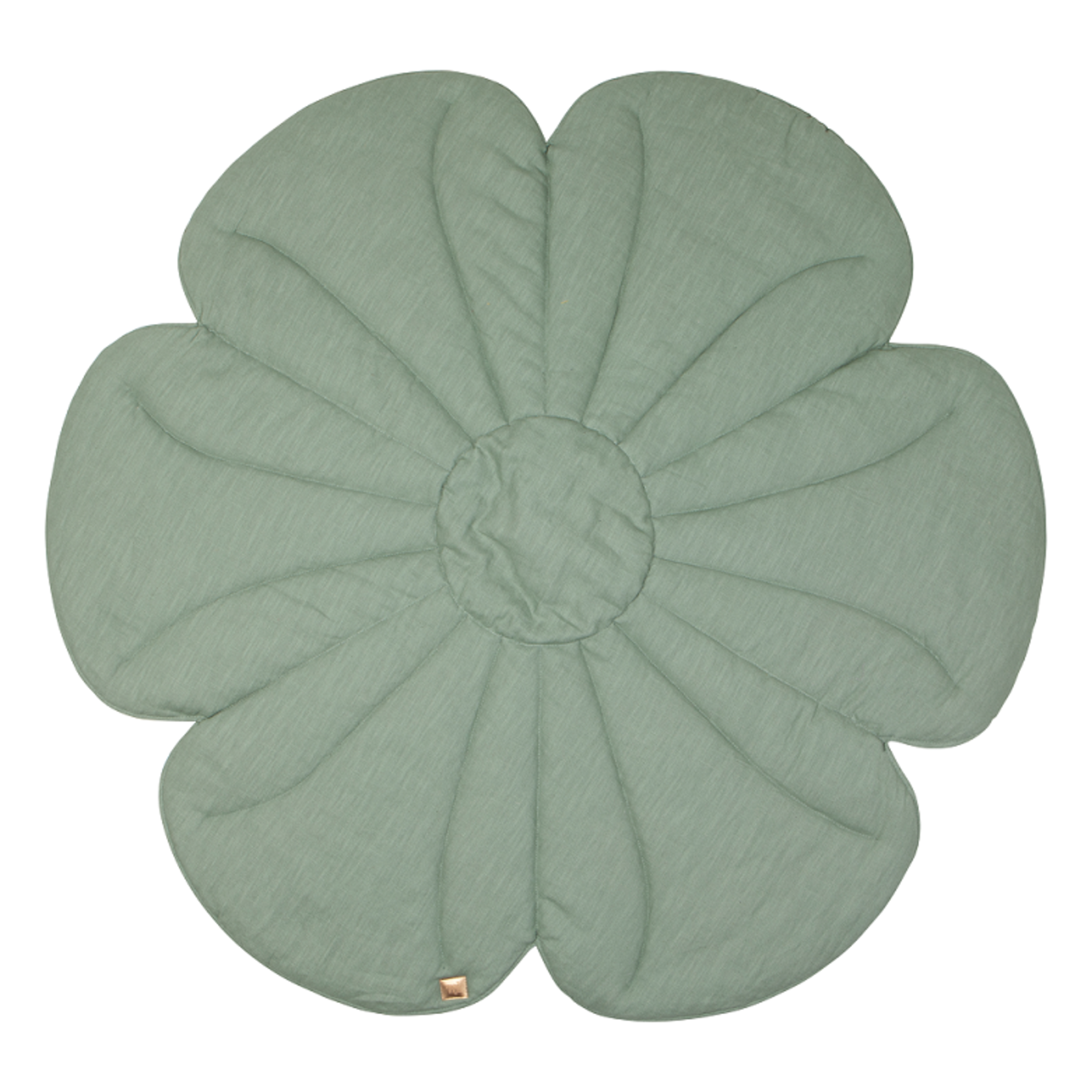MOI MILI Linen bloom mat"Sage" - Dark green