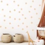 Pastelowe Love Muurstickers - Daisies II - beige