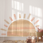 Pastelowe Love Muursticker  Sun - Pink