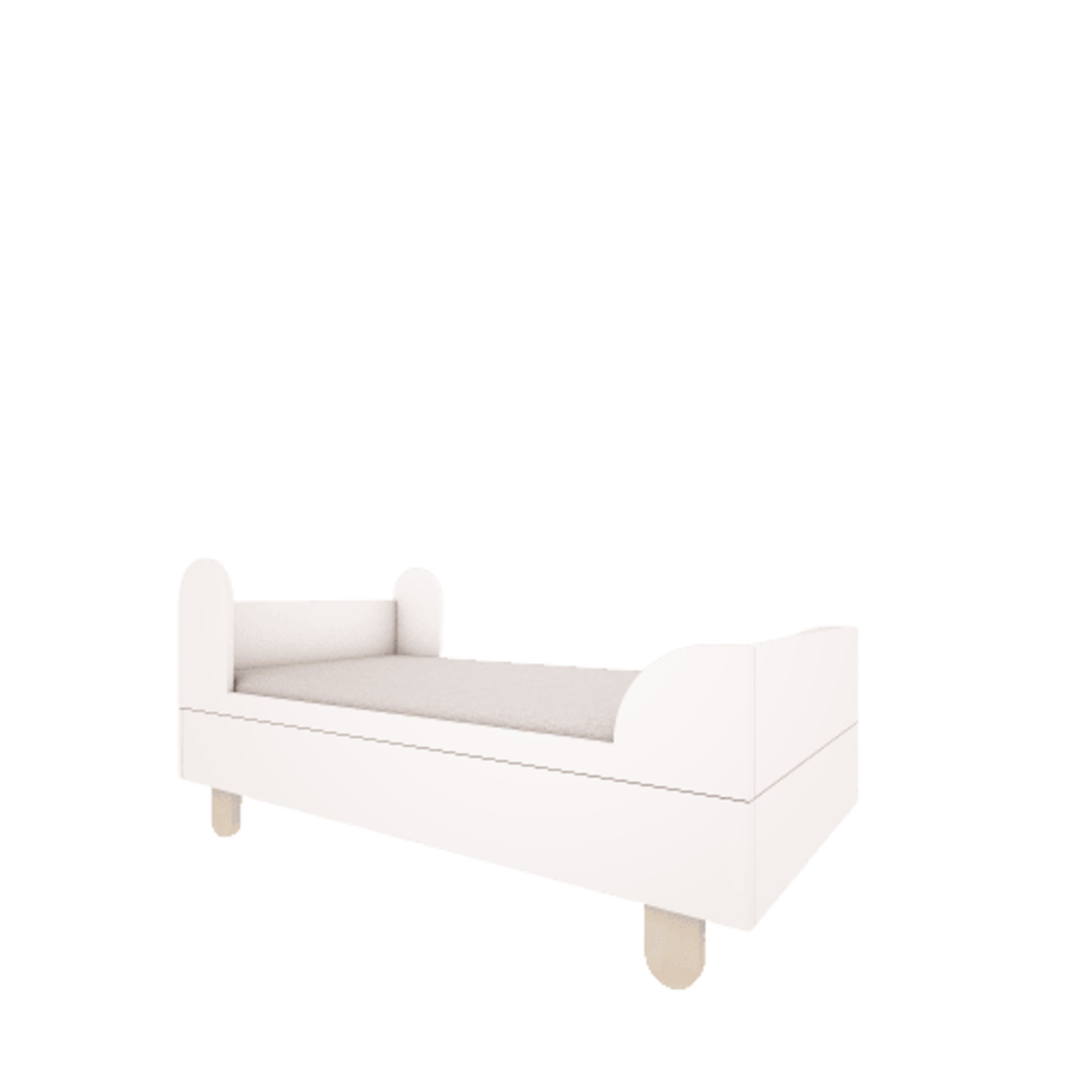 WoodLuck Peuterbed Basic White 160x80cm