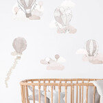 Pastelowe Love Muursticker Beige Balloons