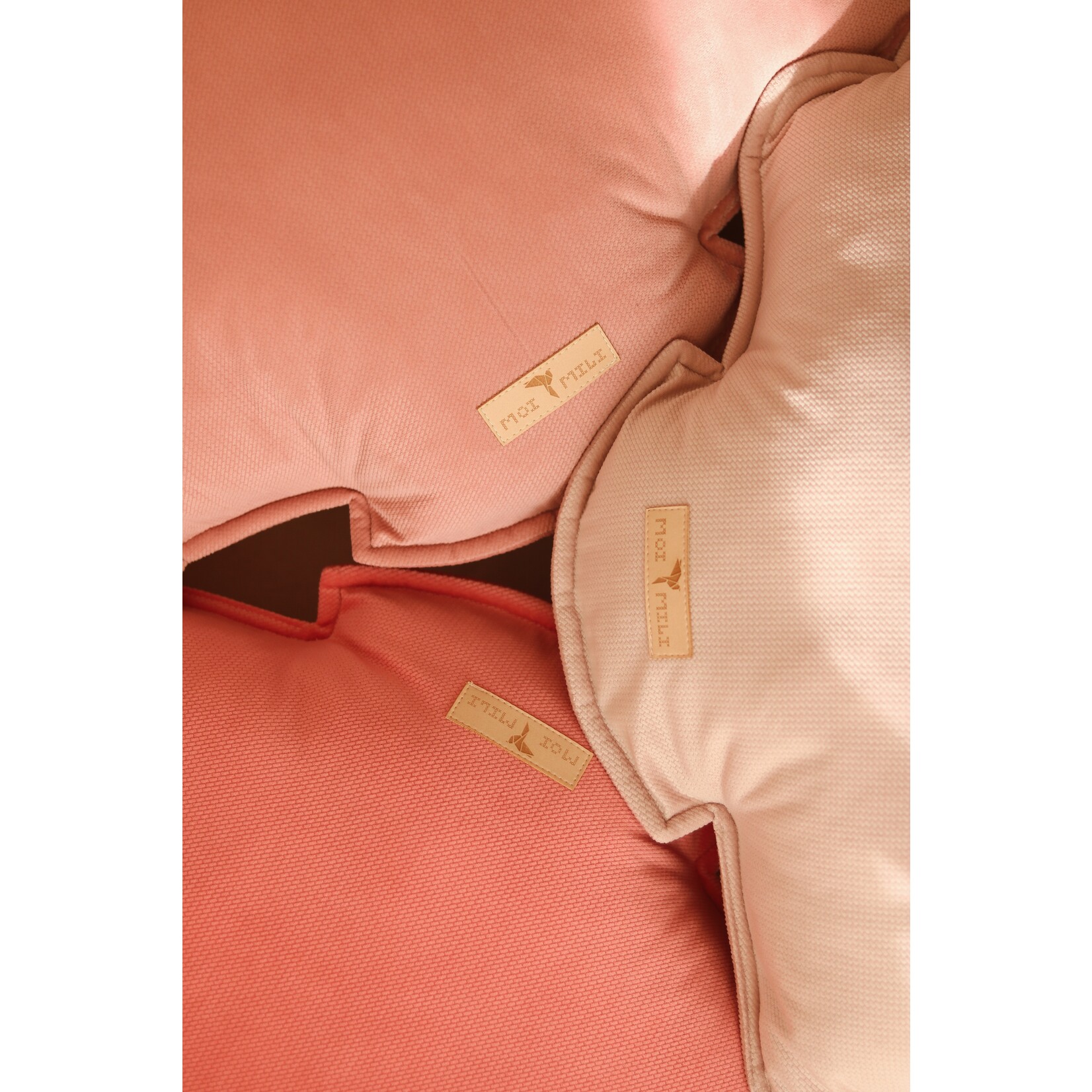 MOI MILI Schelp kussen Velvet XL - Soft Pink