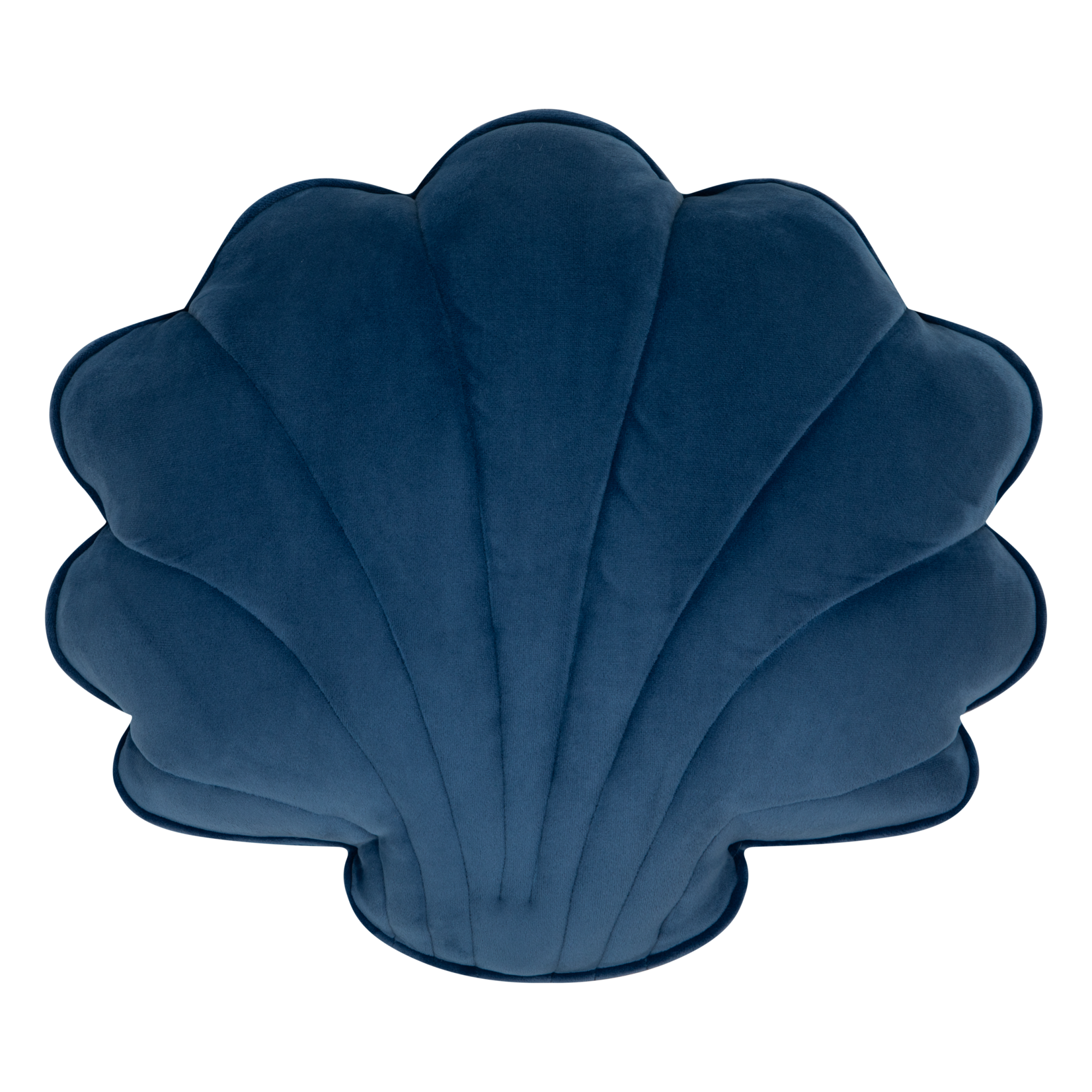 MOI MILI Soft Velvet Schelp Kussen - Sapphire