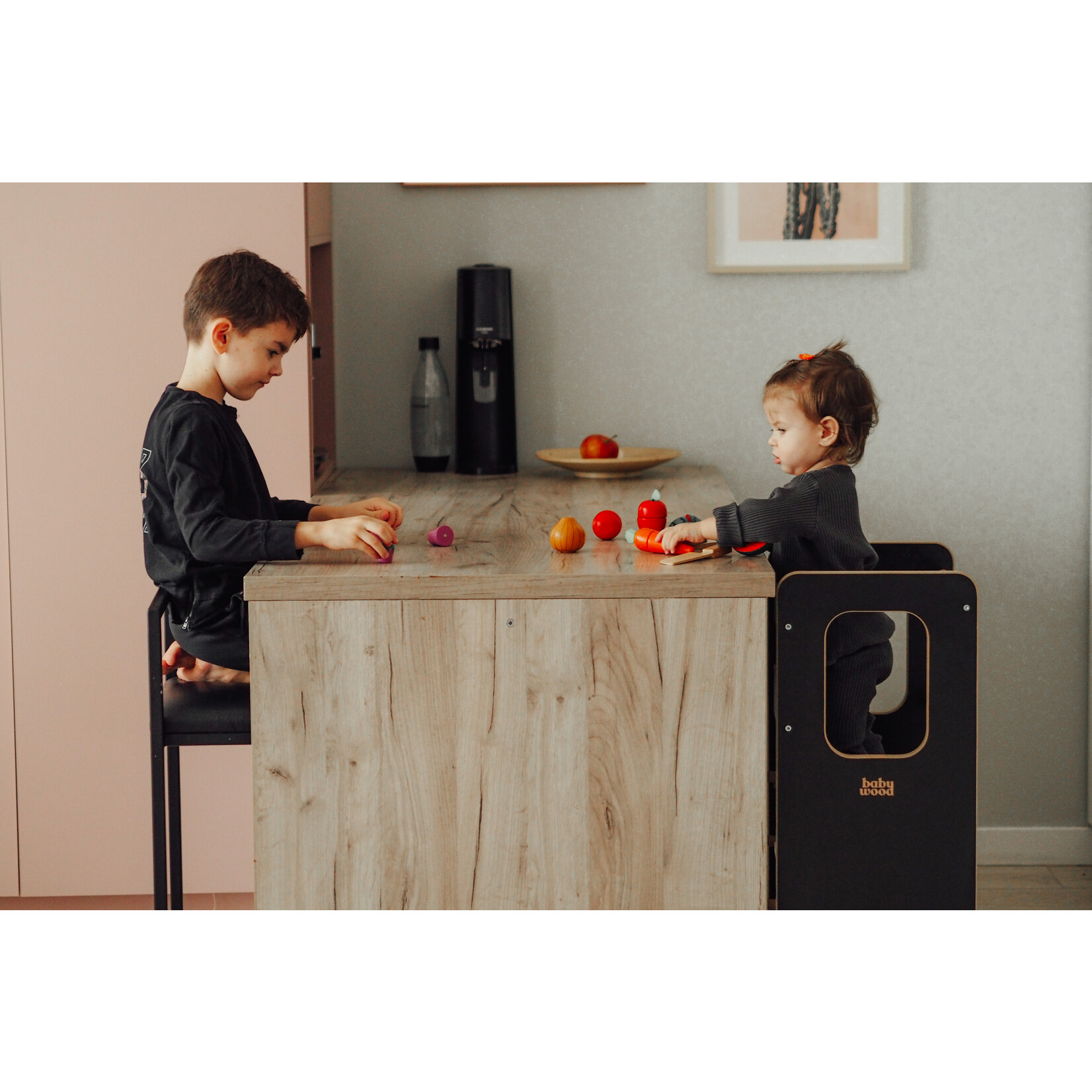 BabyWood Kitchen Helper SLIM - BabyWood - Black