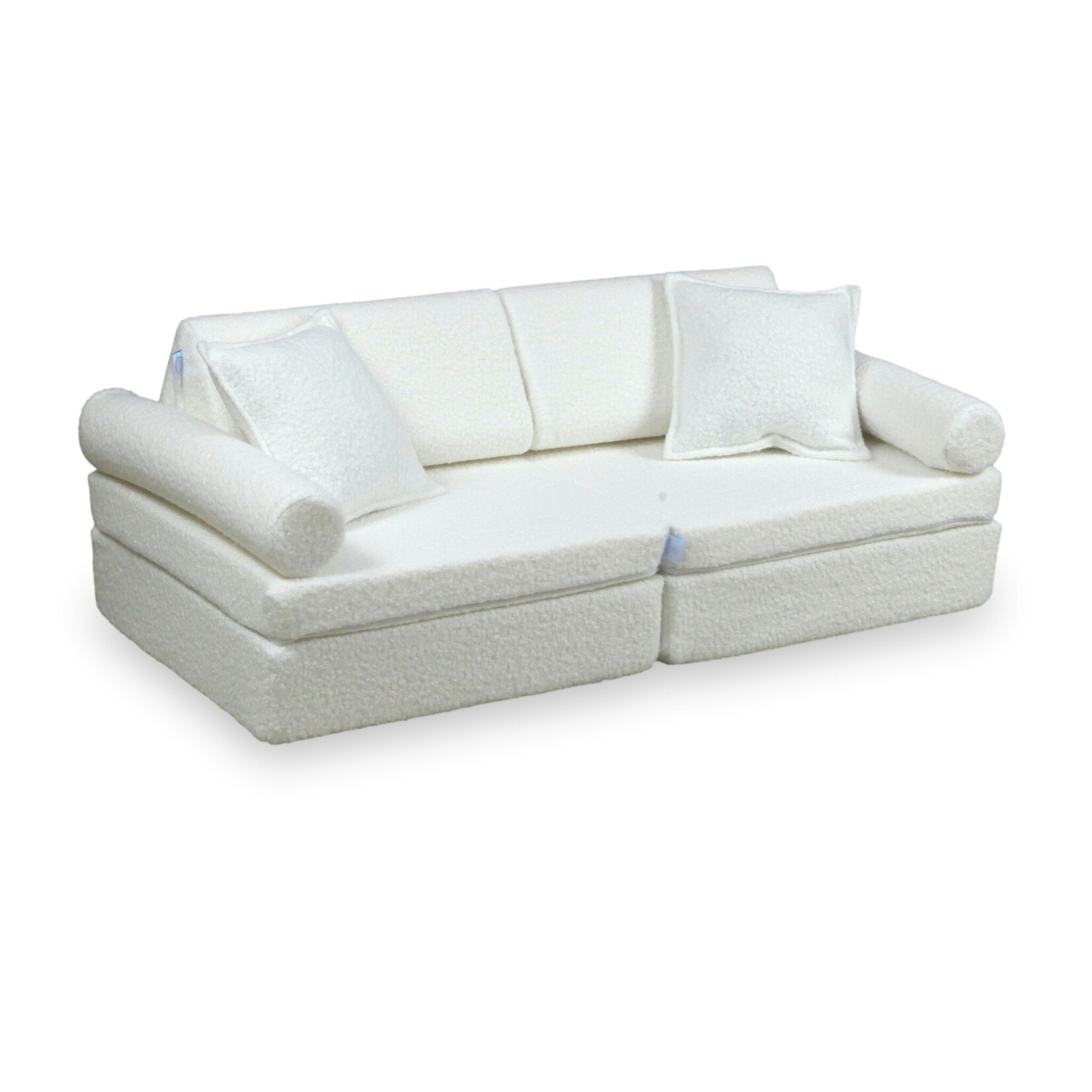 merkloos Mini Modulaire bank - Speelsofa-  Bouclé Cream