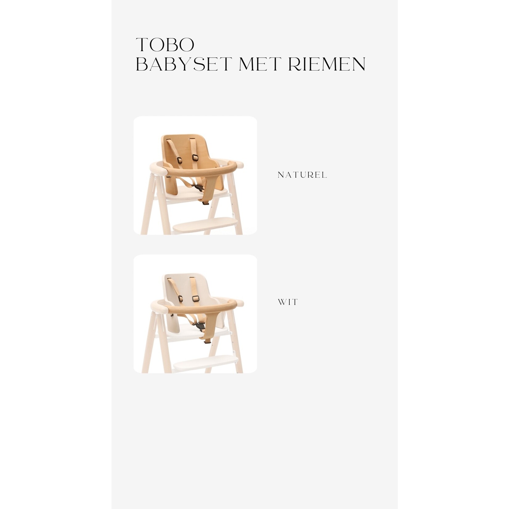 Charlie Crane Hoge Eetstoel - TOBO - Charlie Cane - Wit
