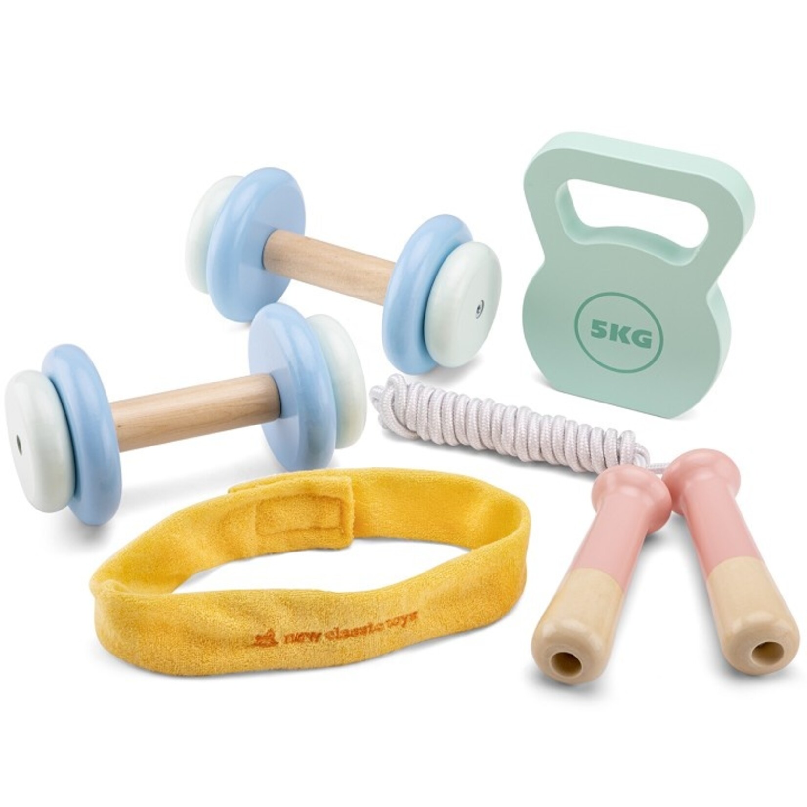 Woet Houten Fitness speelset - 5 delen