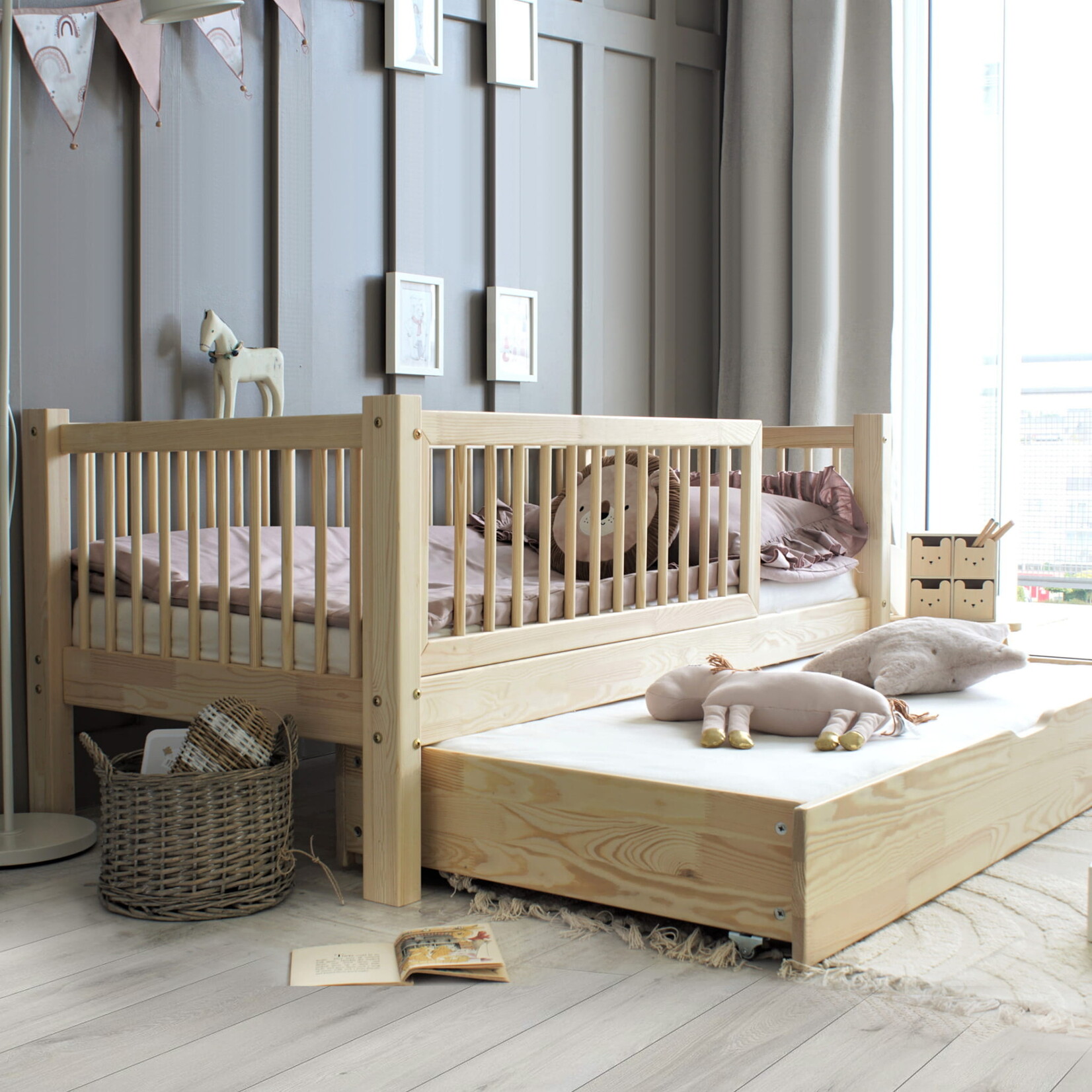 Luletto Houten bed Basic Alto PLUS- cofiguratie met slaaplade