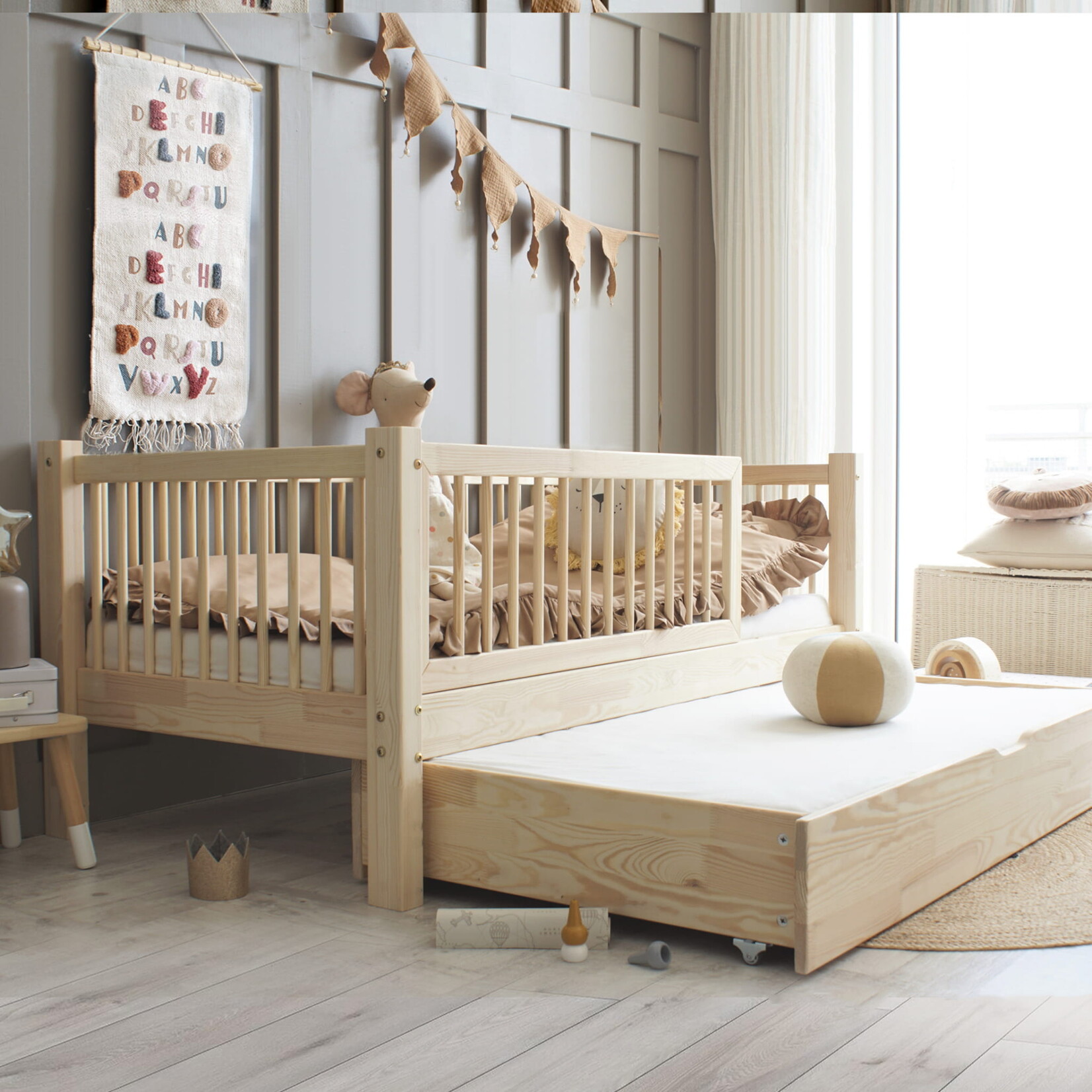 Luletto Houten bed Basic Alto PLUS- cofiguratie met slaaplade
