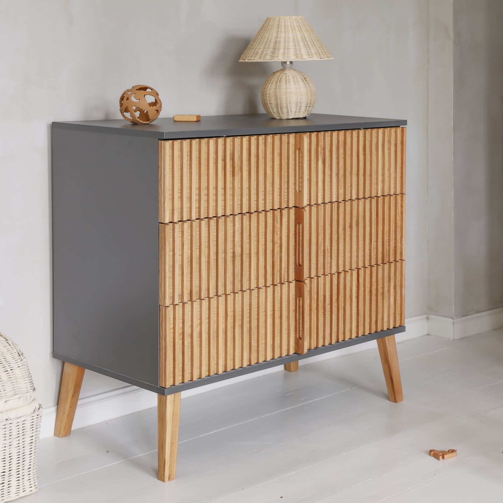 Luletto  Commode Bambi Mundo - Grijs