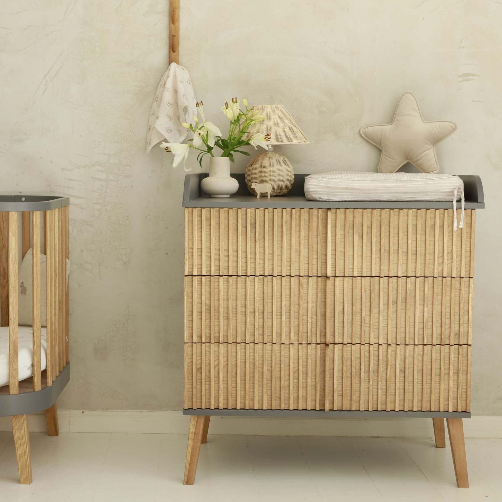 Luletto  Commode Bambi Mundo - Grijs