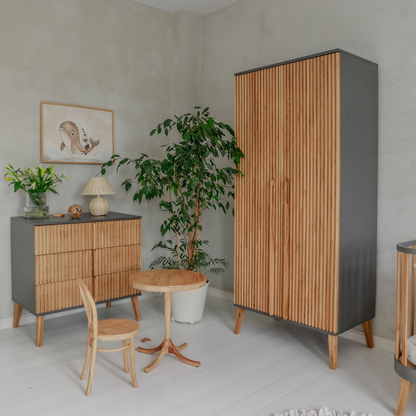 Luletto  Commode Bambi Mundo - Grijs