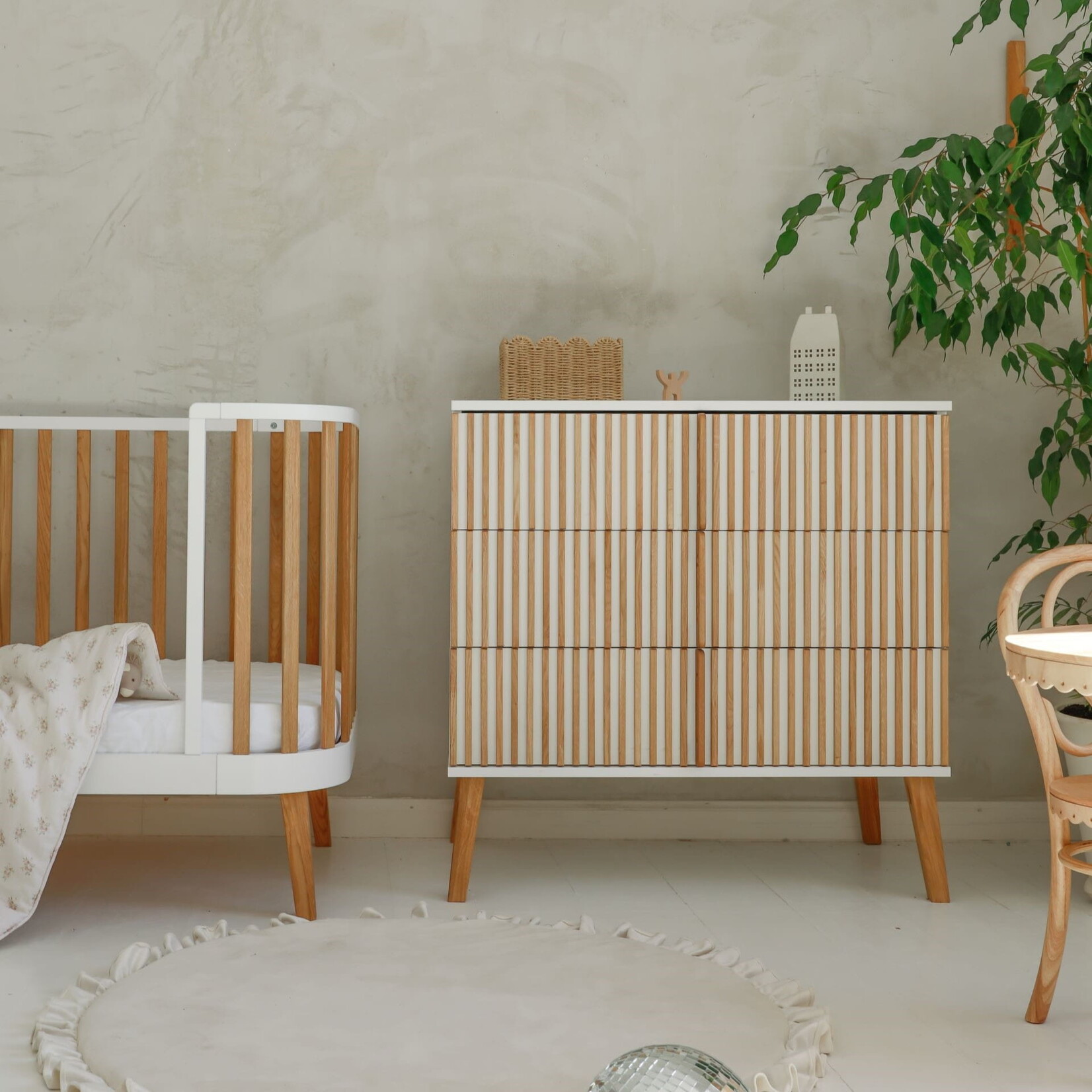 Luletto  Commode Bambi Mundo - Wit
