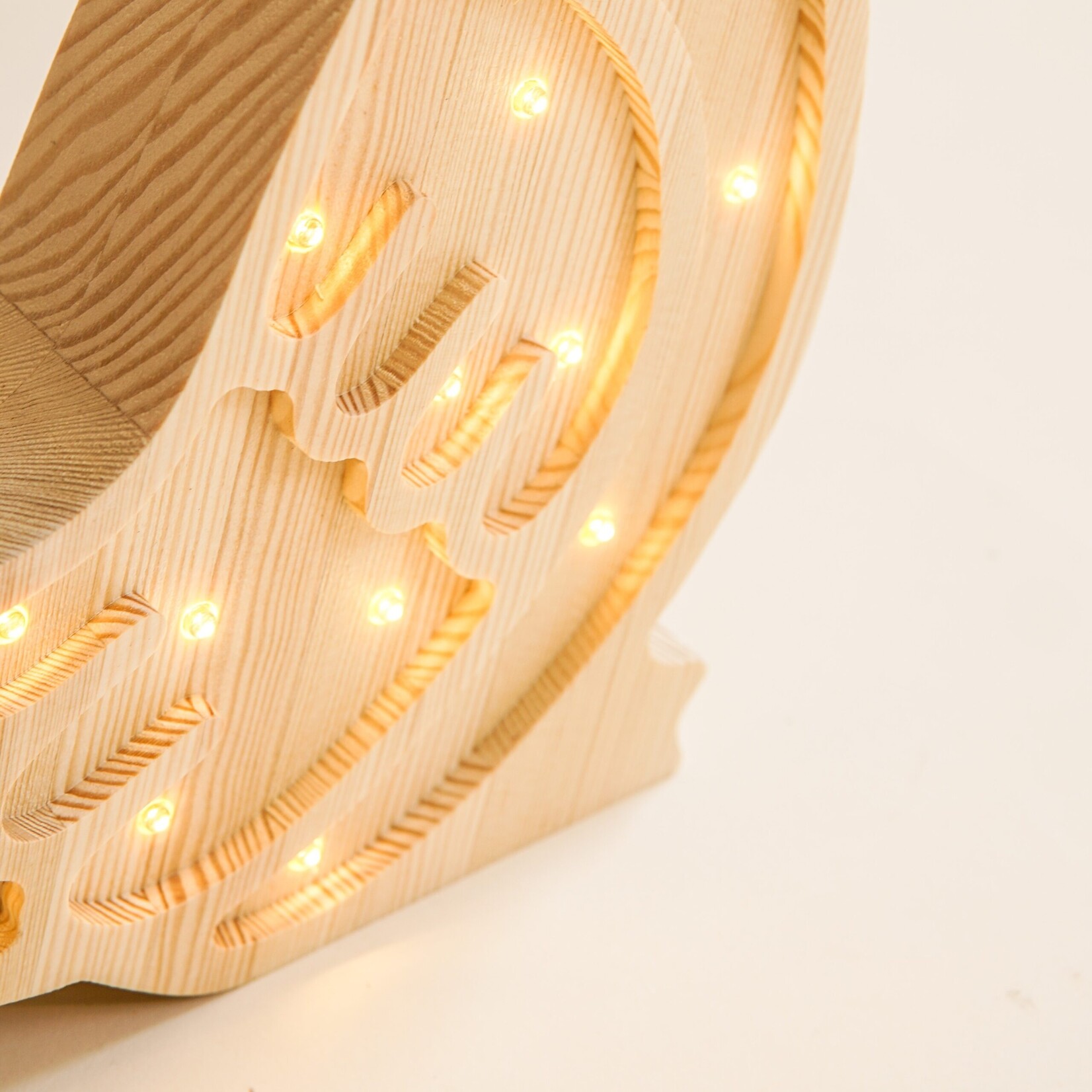 RoomGAGA Houten decoratieve lamp - Gans - Naturel hout