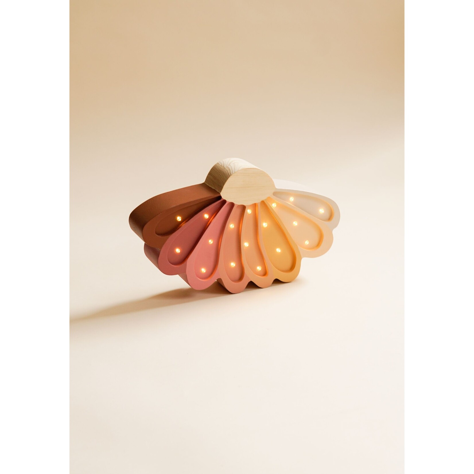 RoomGAGA Houten decoratieve lamp - Daisy- Regenboog