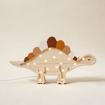 RoomGAGA Houten lamp - Dino Stegosaurus - Naturel