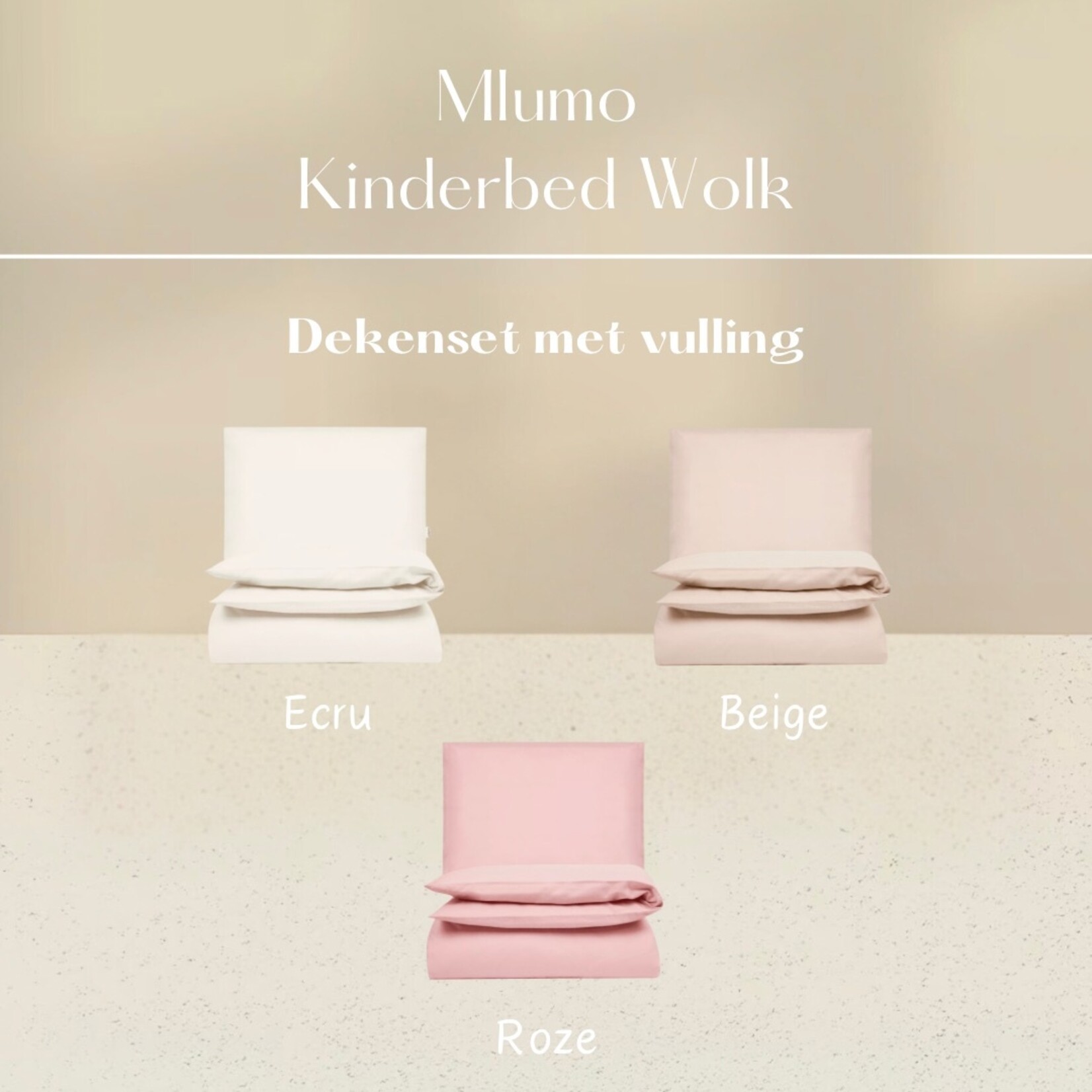 Mlumo Peuterbed  Wolk - wit 80x160 cm
