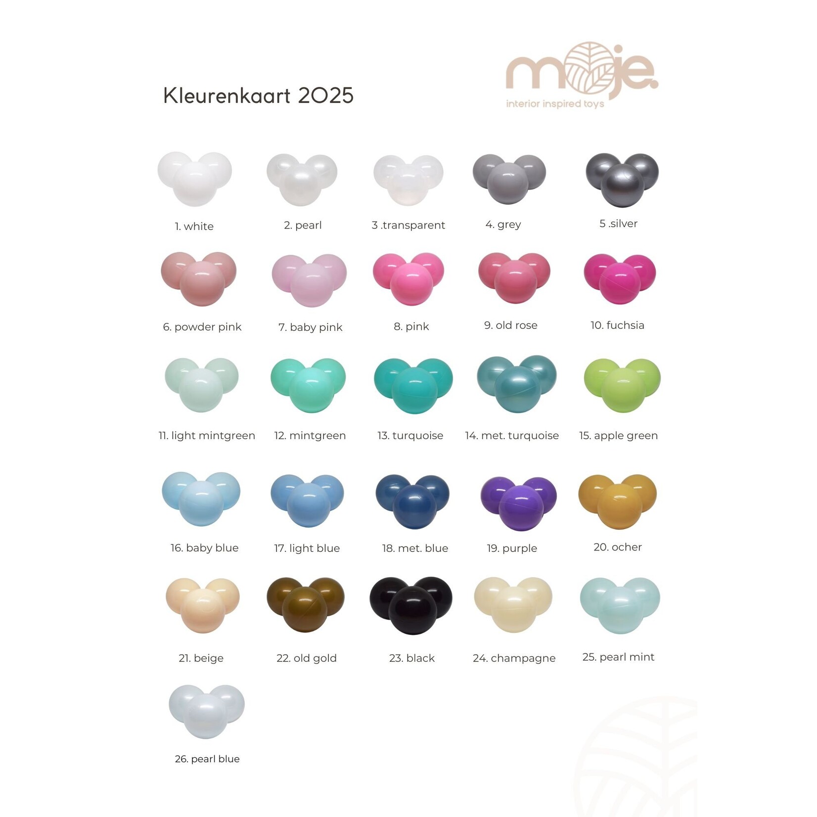 moje. Ballenbad - Soft Velvet - 90x40cm - Ecru
