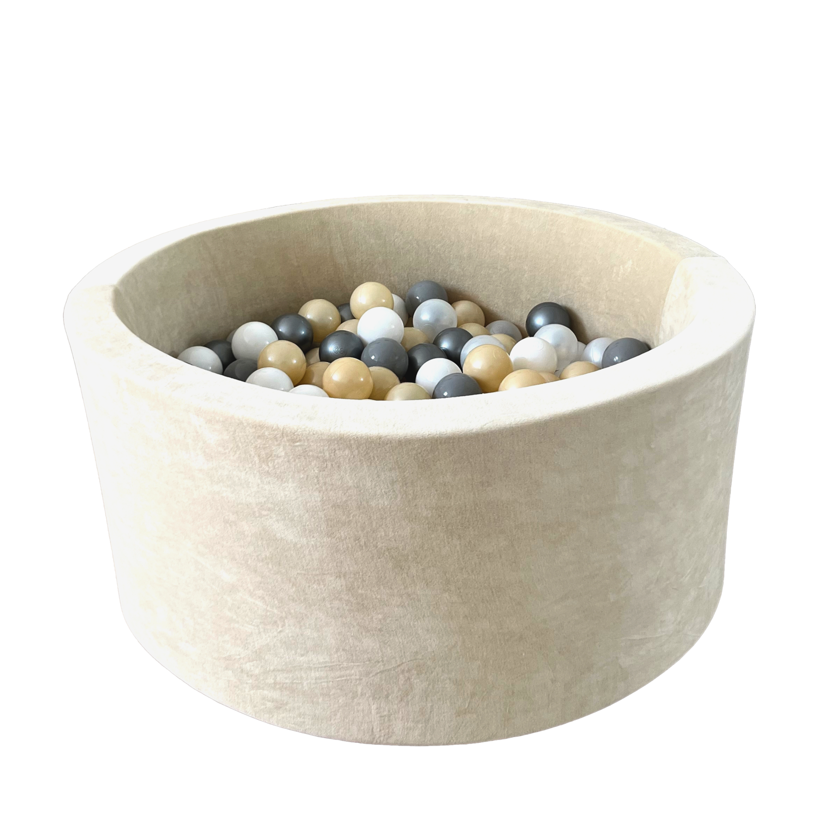 moje. Ballenbad - Soft Velvet - 90x40cm - Ecru