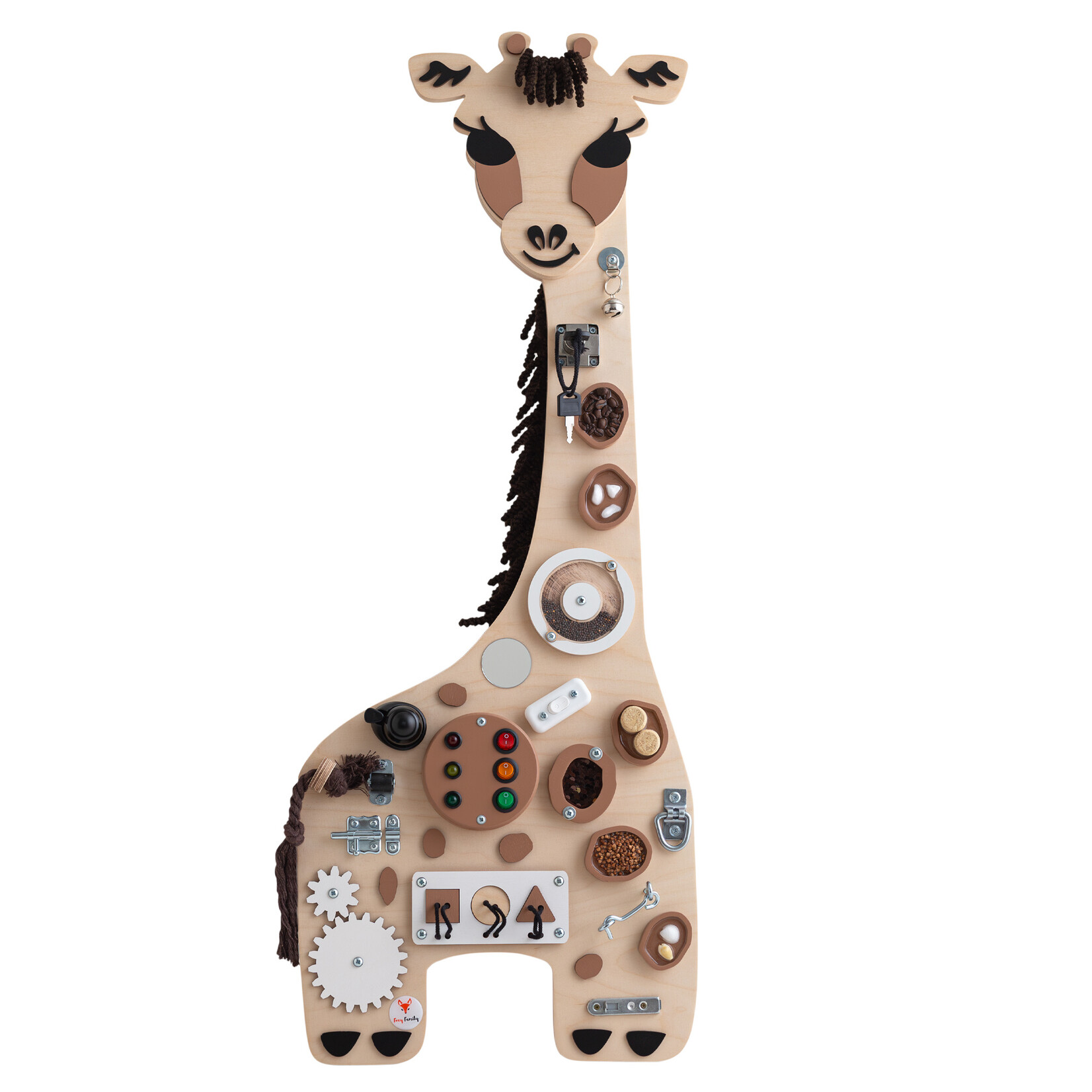 FOXY family Sensorisch Bord - Giraffe