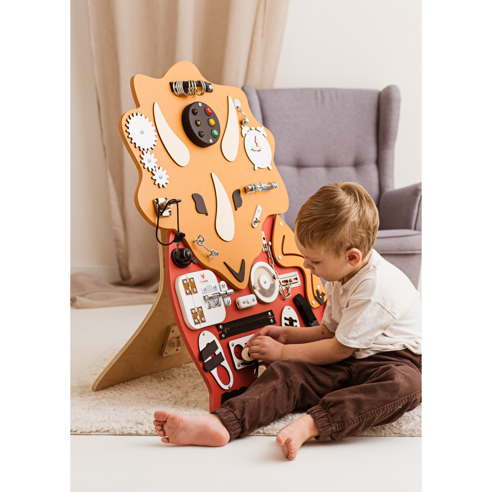 FOXY family Sensorisch Bord - Dino