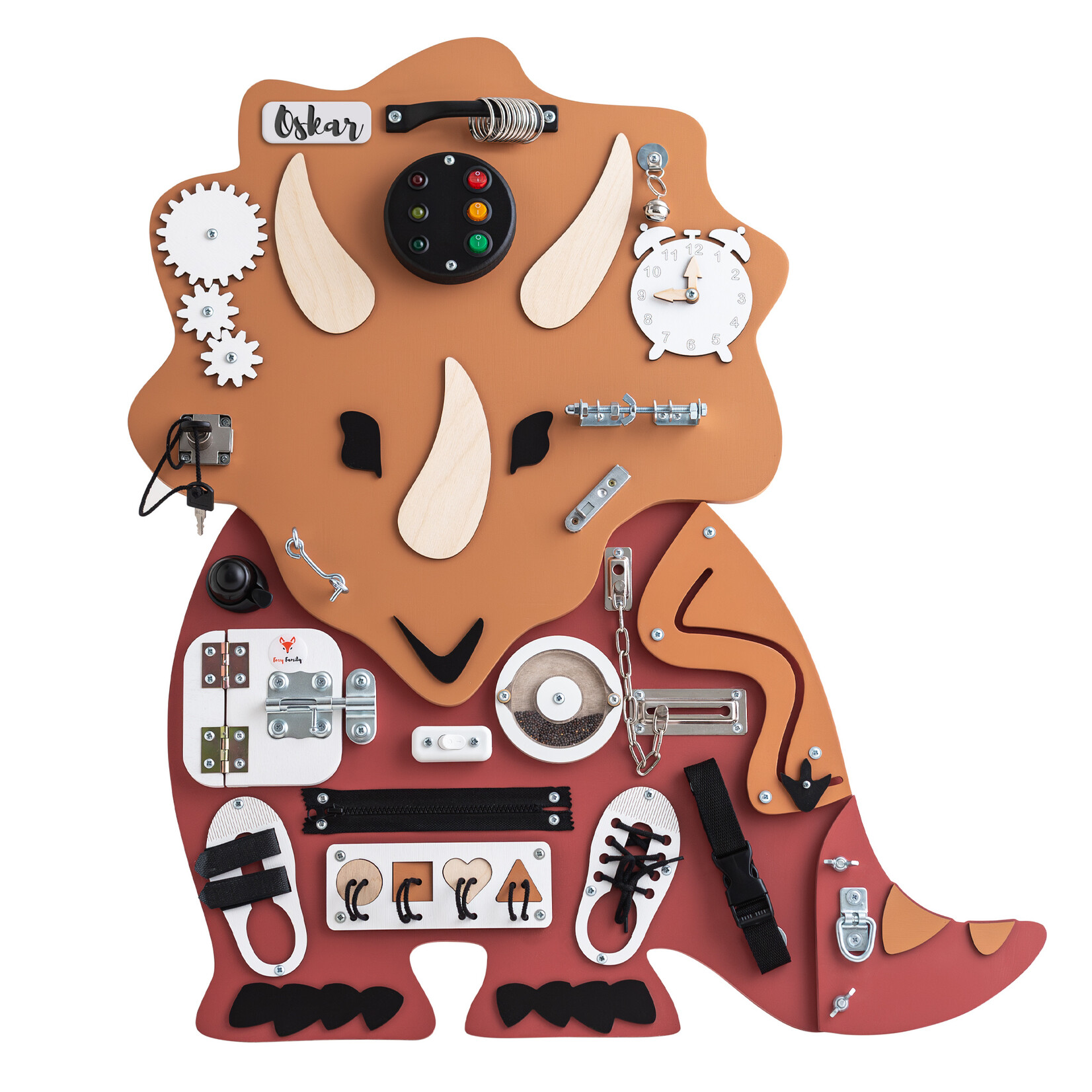FOXY family Sensorisch Bord - Dino