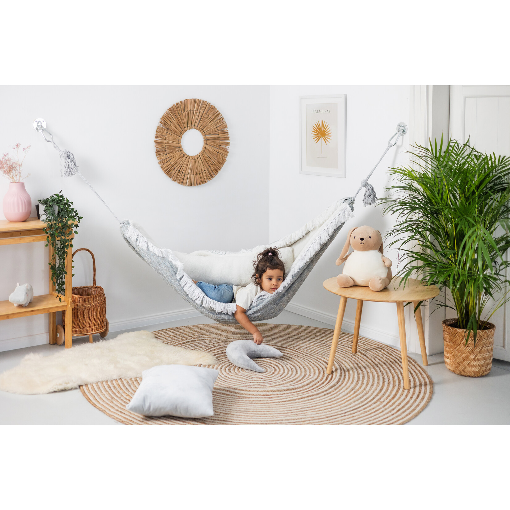 moje. Luxe Hangmat - grijs - Grey Nap
