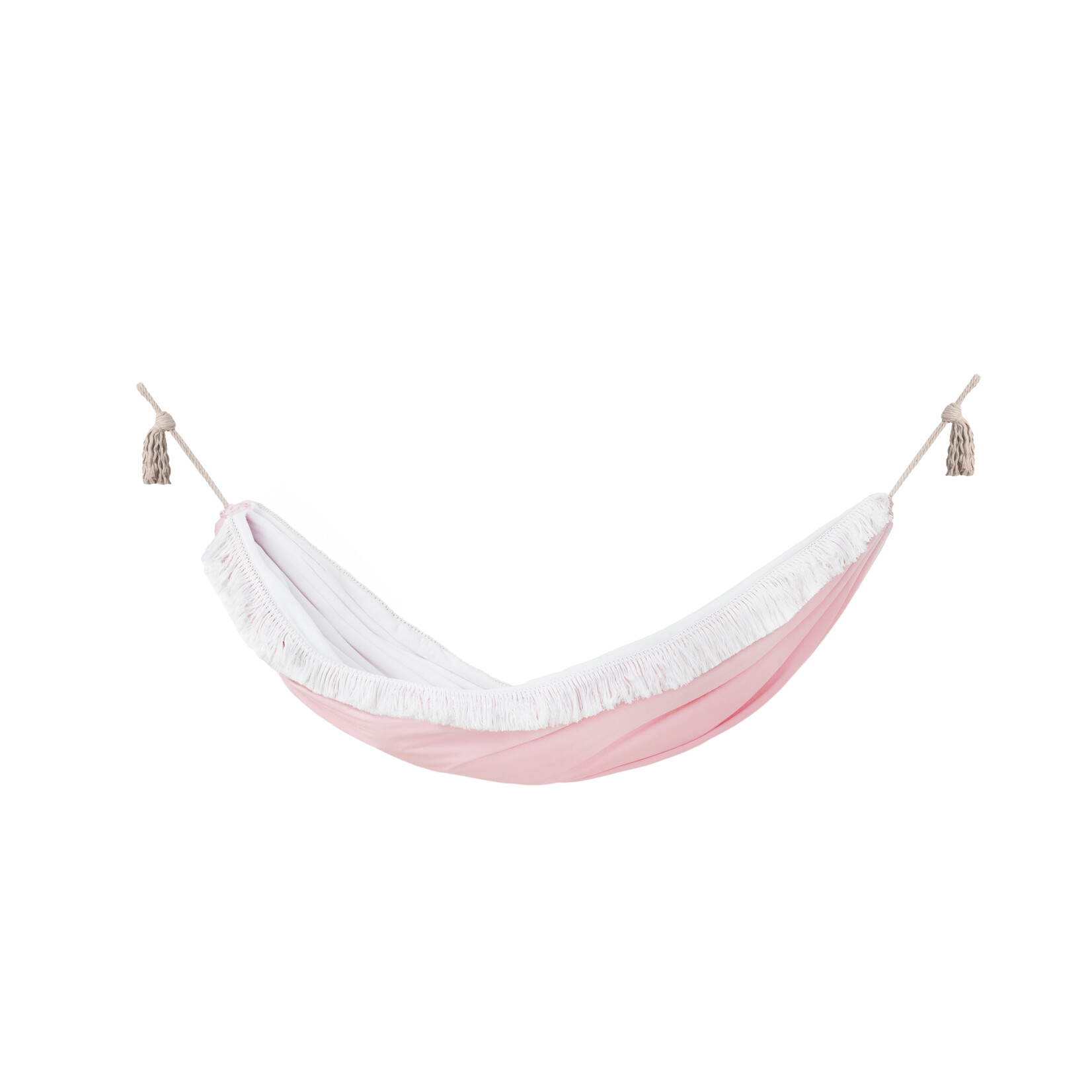 moje. Luxe Hangmat -Roze met franjes - Pink Cloud